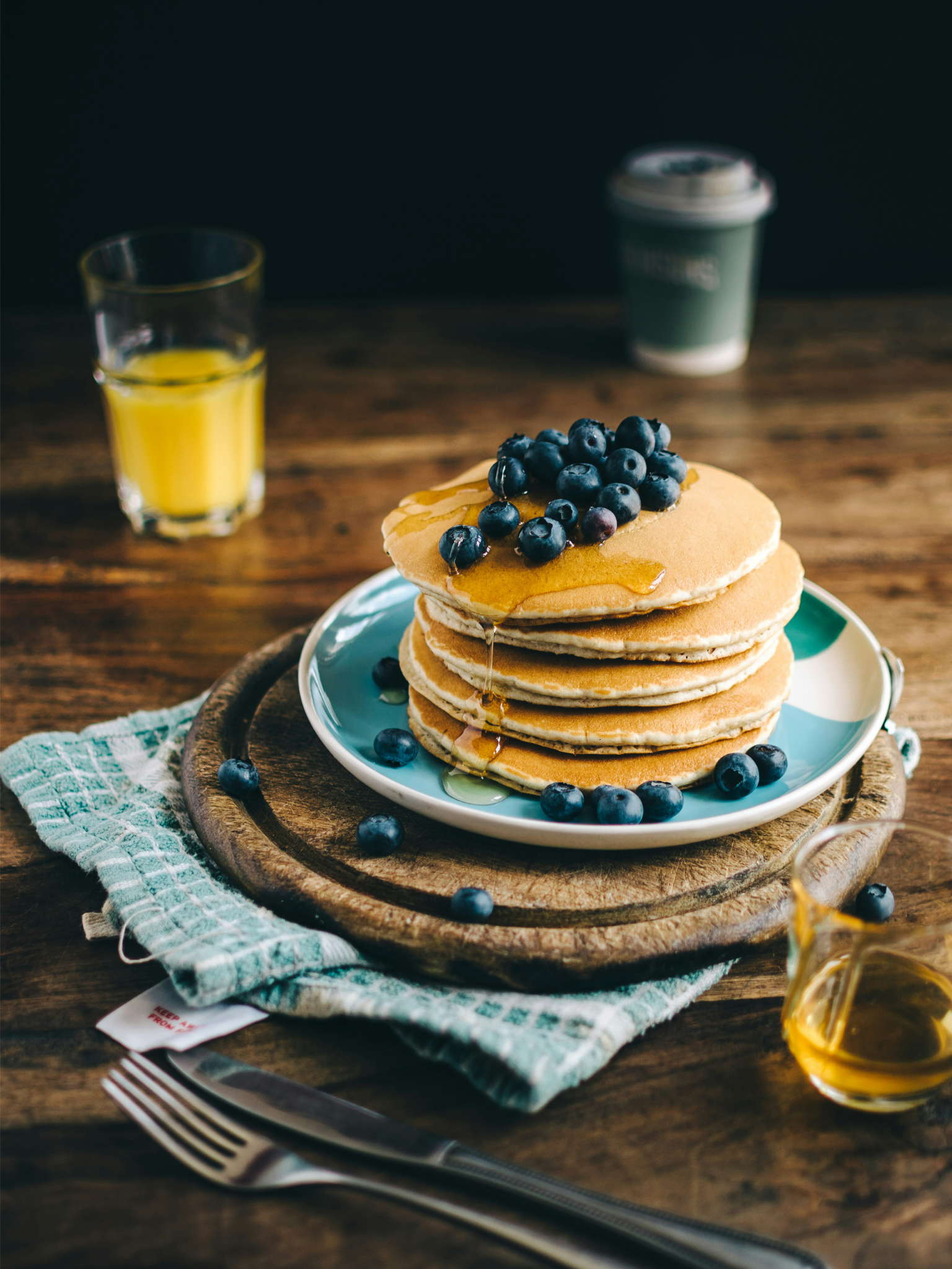 Banana and Blueberry Pancakes (Gluten Free)