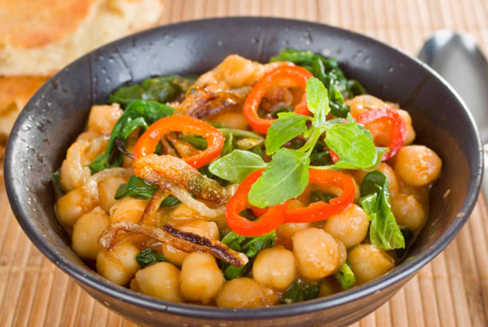 Chickpea & Spinach Coconut Curry
