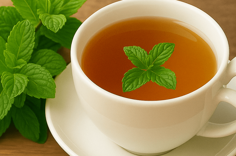 Mint Tea (Peppermint or Spearmint) – Soothing Digestion